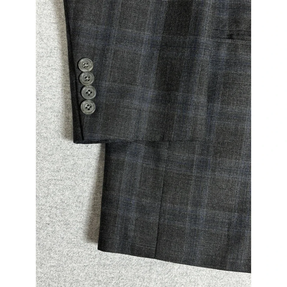 Corporate Image Sport‎ Coat Mens 42R Gray Blue Blazer 2 Button Double Vent